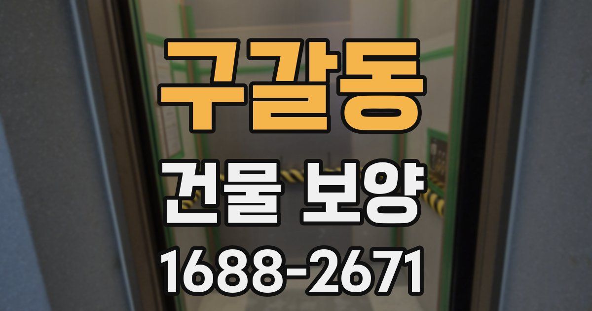 구갈동 건물 보양