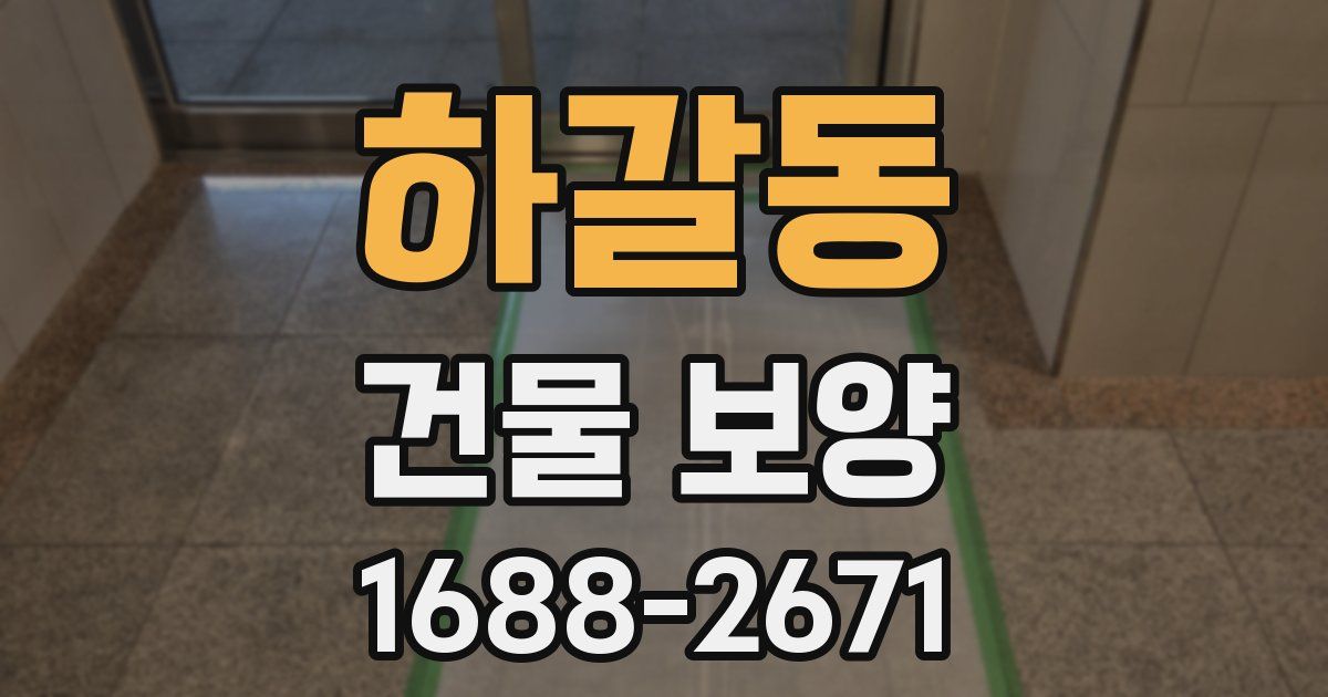 하갈동 건물 보양