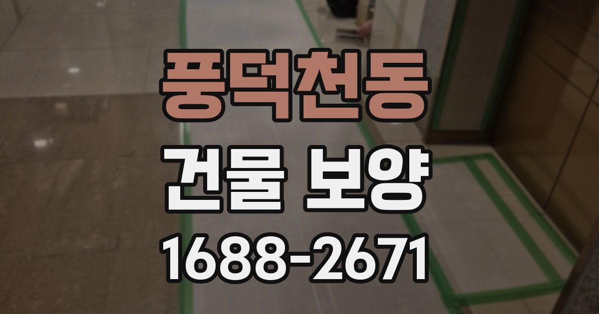 풍덕천동 건물 보양