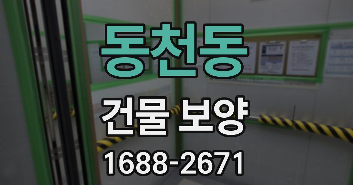 동천동 건물 보양