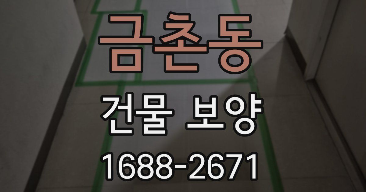 금촌동 건물 보양