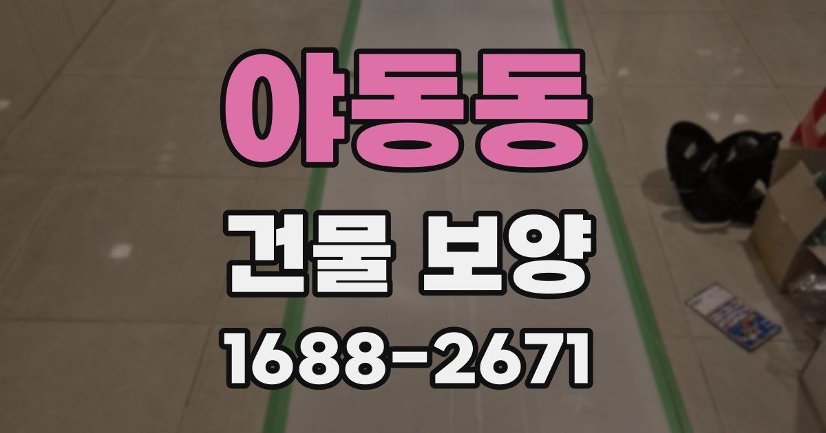 야동동 건물 보양