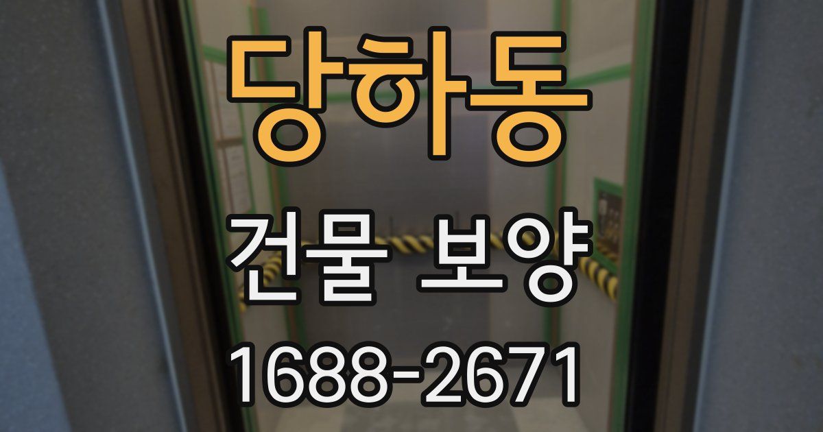 당하동 건물 보양