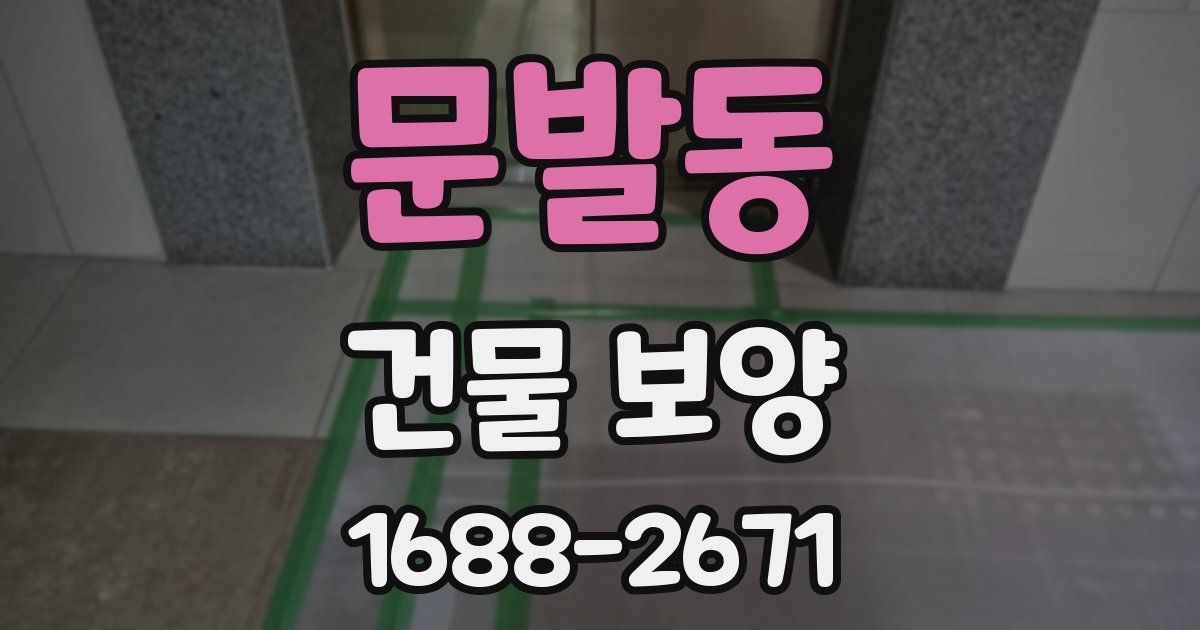 문발동 건물 보양