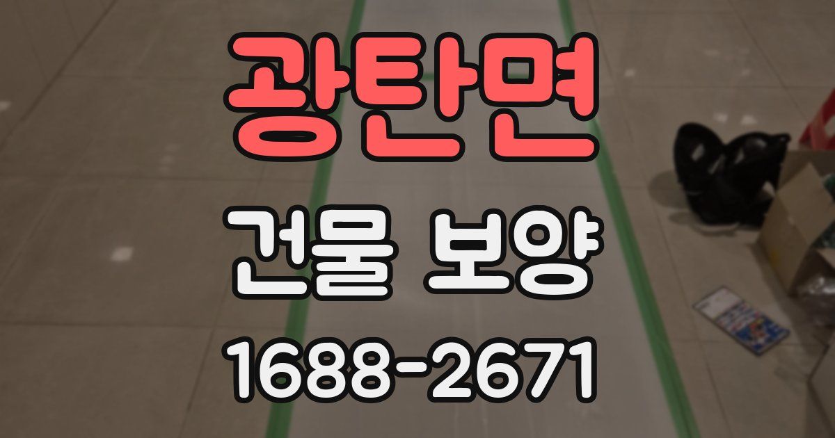 광탄면 건물 보양