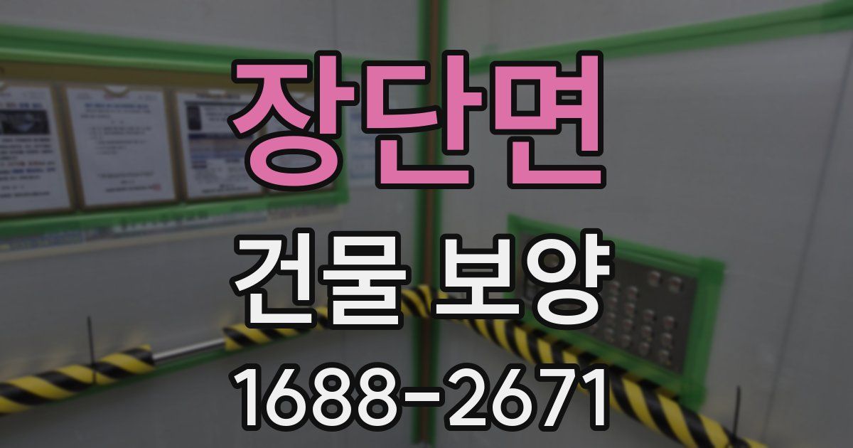 장단면 건물 보양