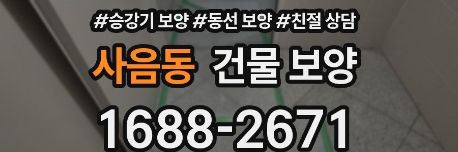 사음동 건물 보양