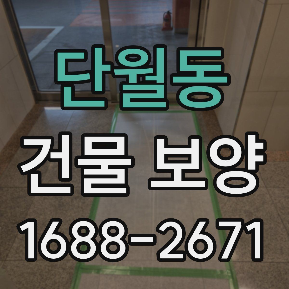 단월동 건물 보양 공사에 적합한 진행 순서