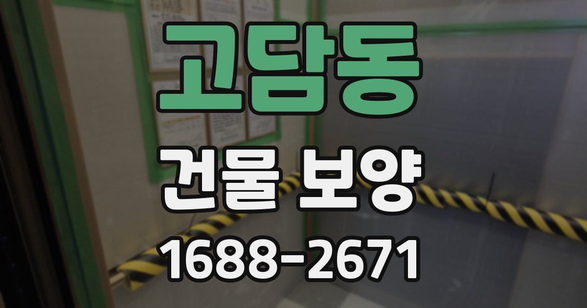 고담동 건물 보양