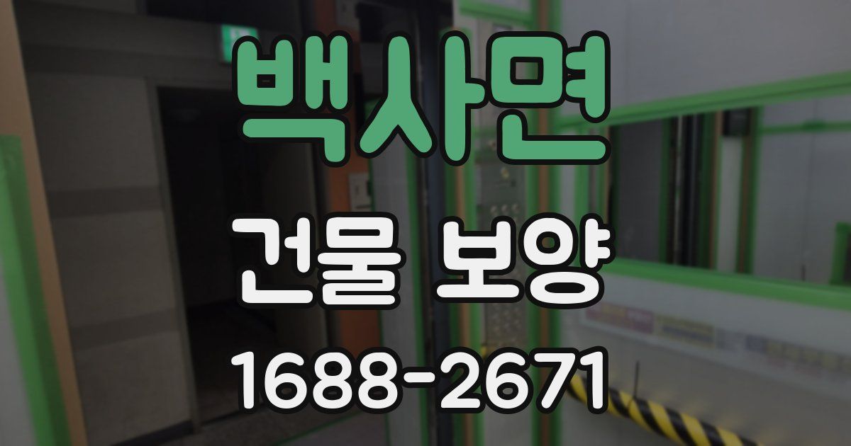 백사면 건물 보양
