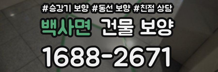 백사면 건물 보양