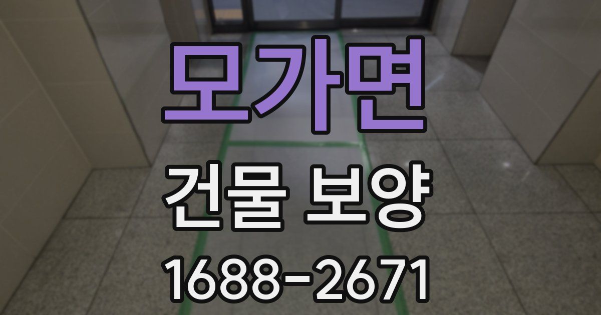 모가면 건물 보양
