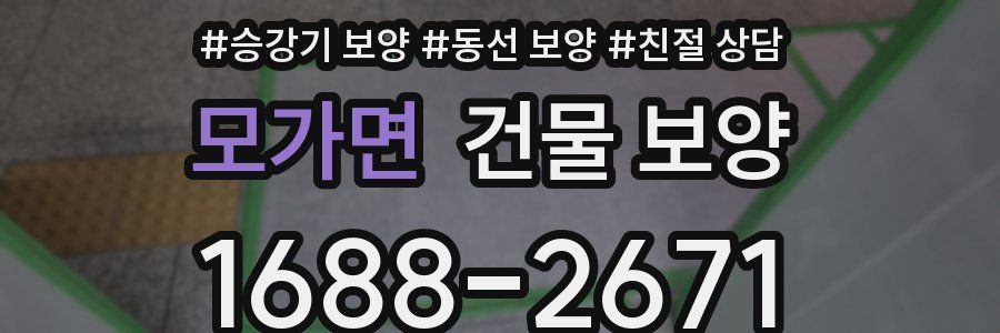 모가면 건물 보양