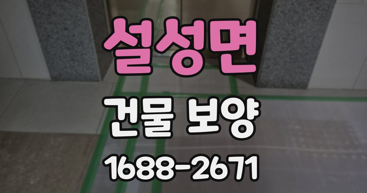 설성면 건물 보양