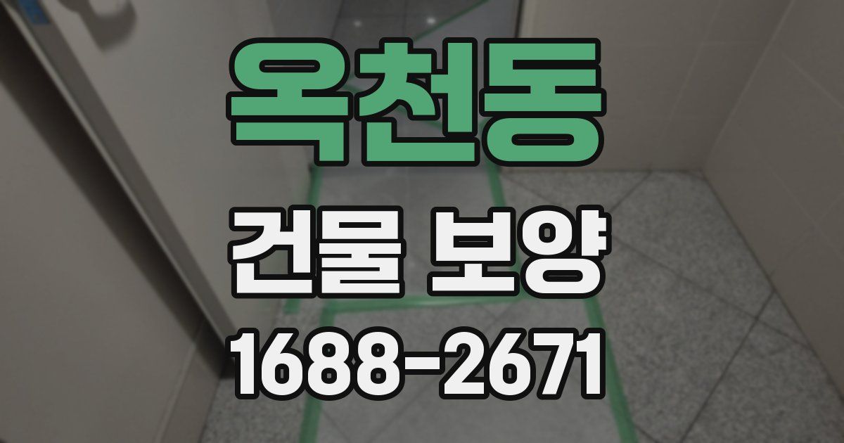 옥천동 건물 보양