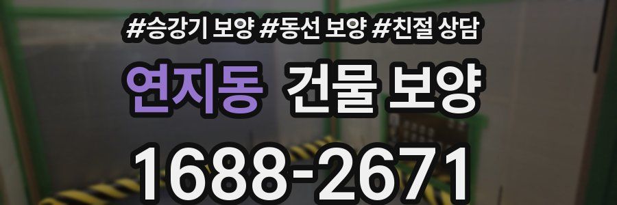 연지동 건물 보양