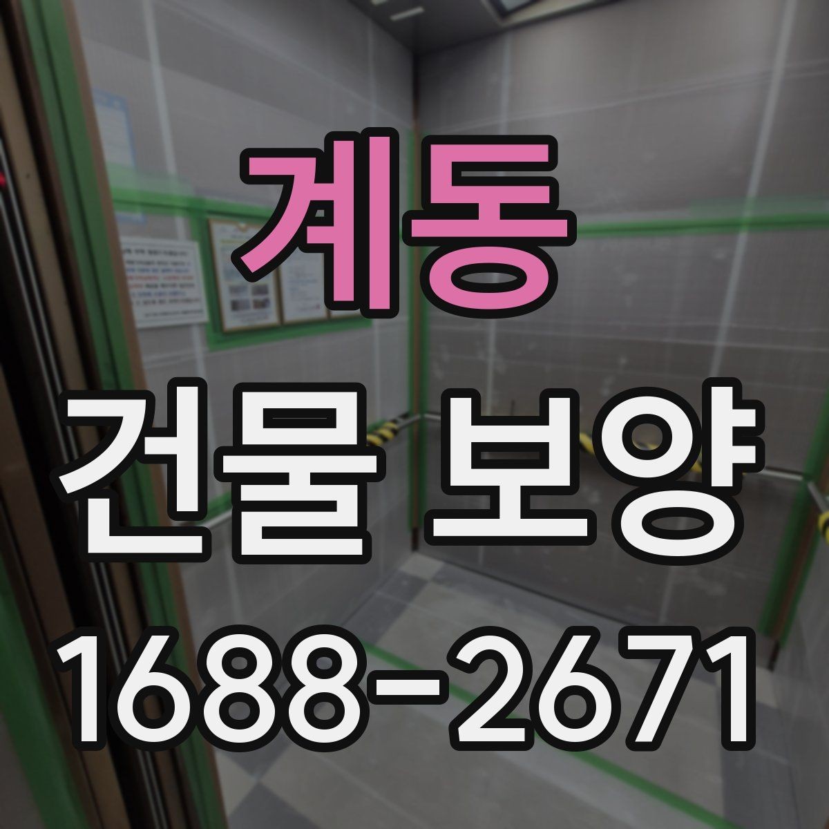 계동 건물 보양 작업의 실무 기준과 적용 범위