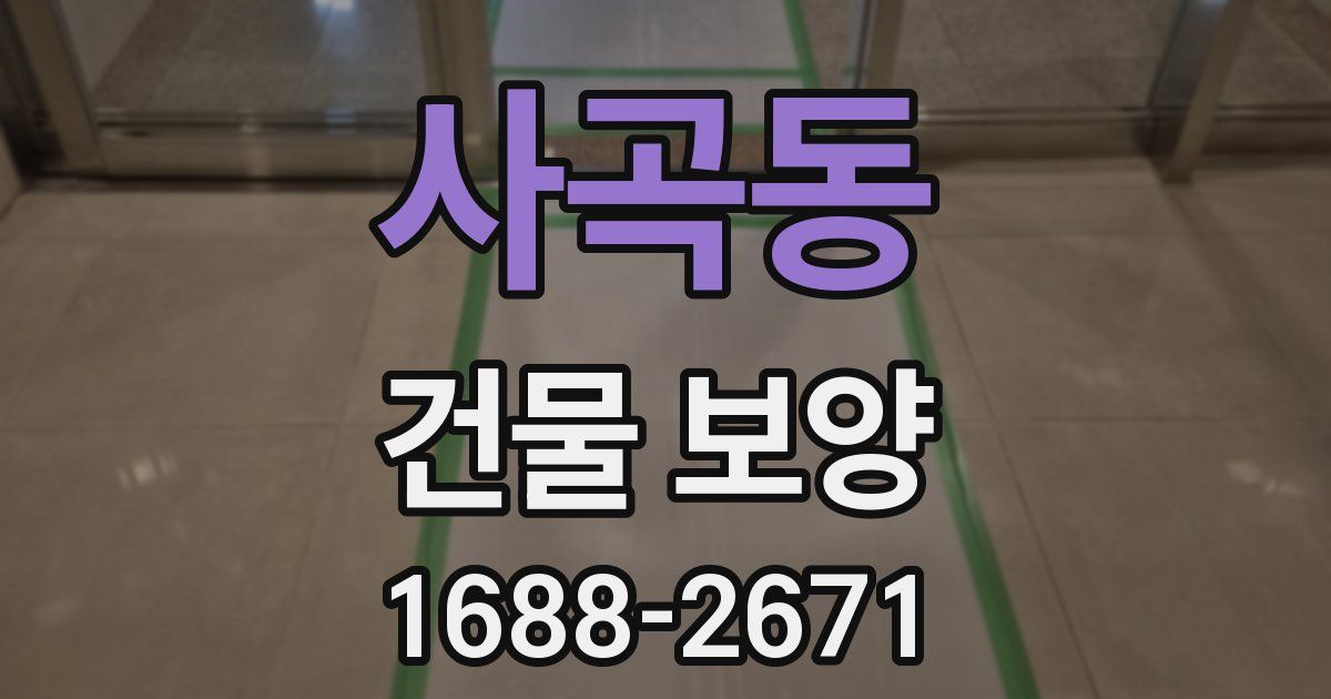 사곡동 건물 보양