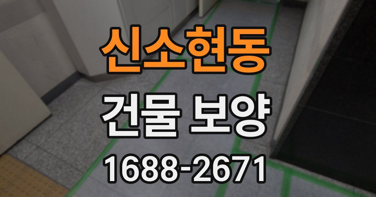 신소현동 건물 보양
