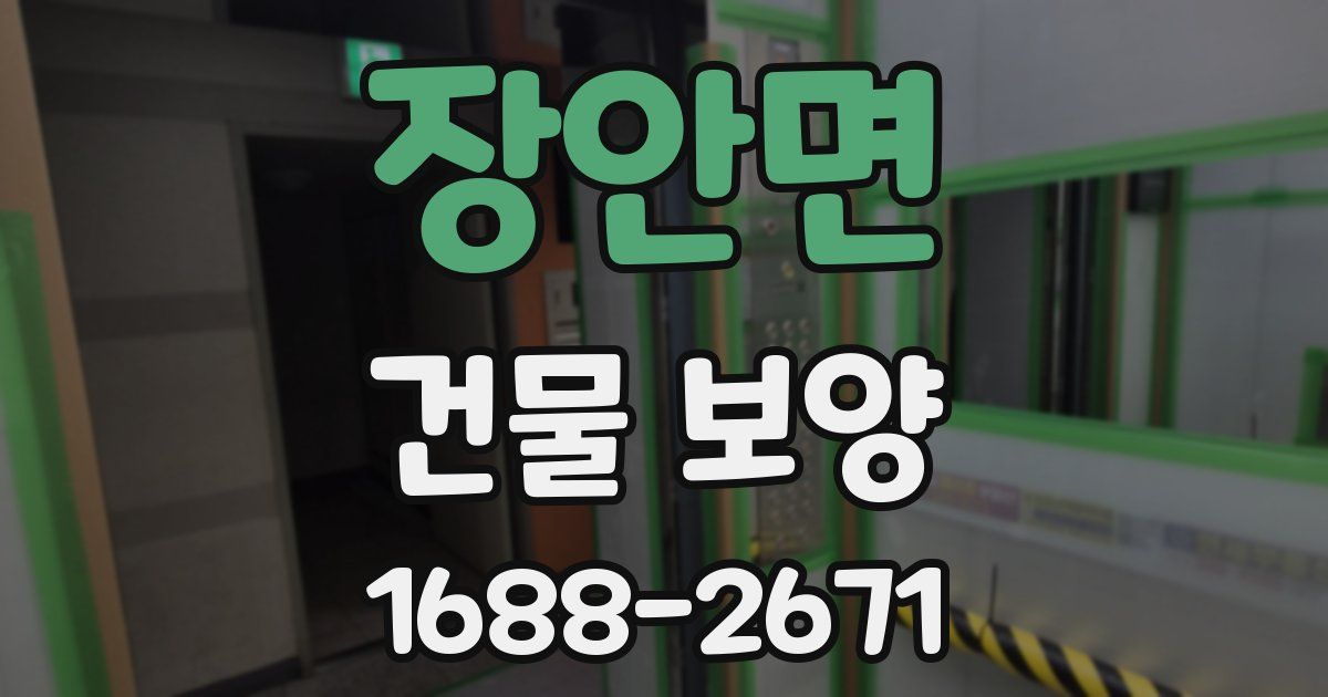 장안면 건물 보양