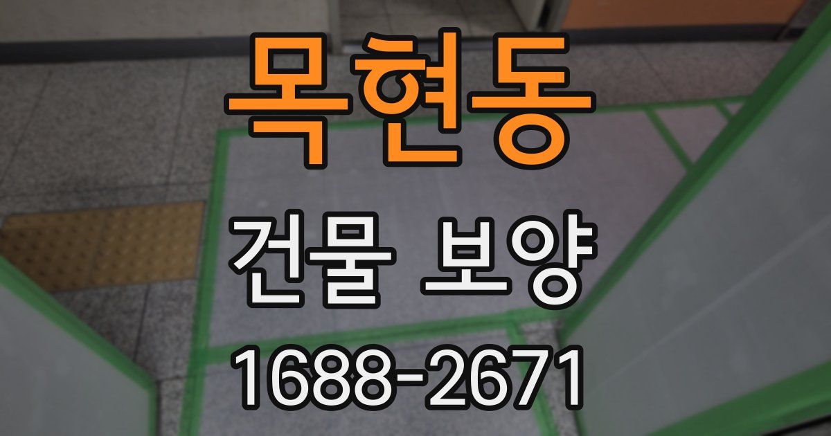 목현동 건물 보양