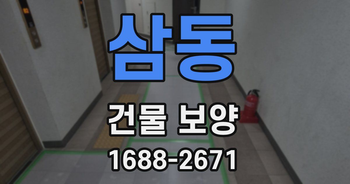 삼동 건물 보양
