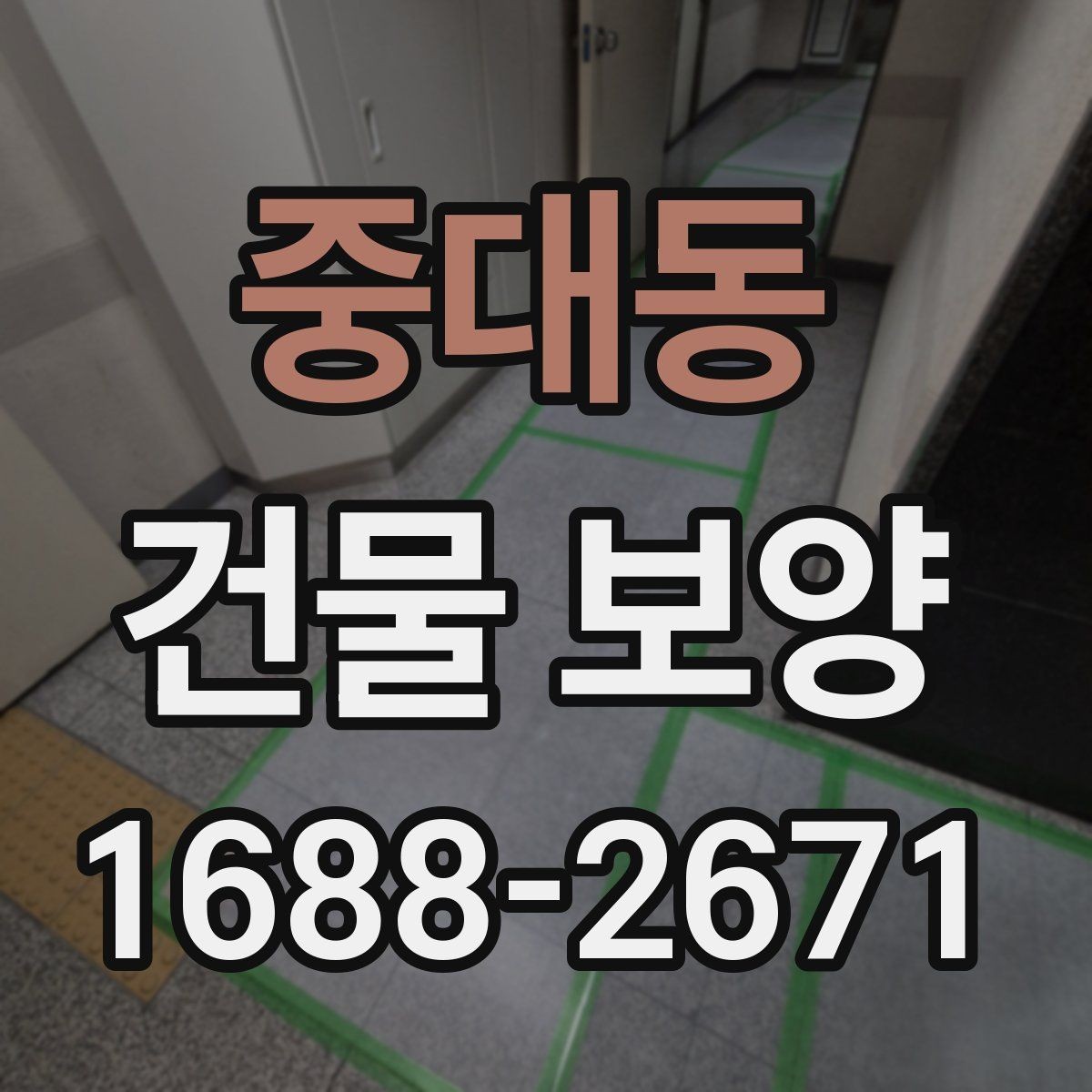 중대동 건물 보양 후 유지보수까지 고려한 계획