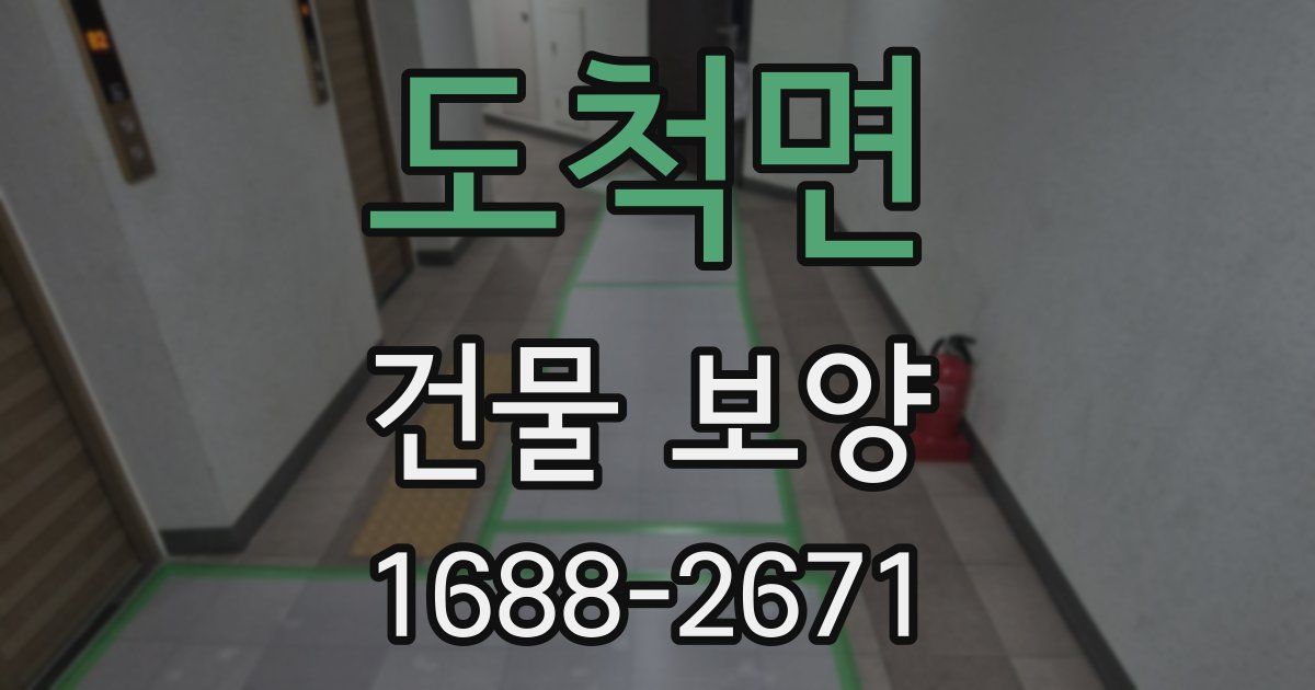 도척면 건물 보양