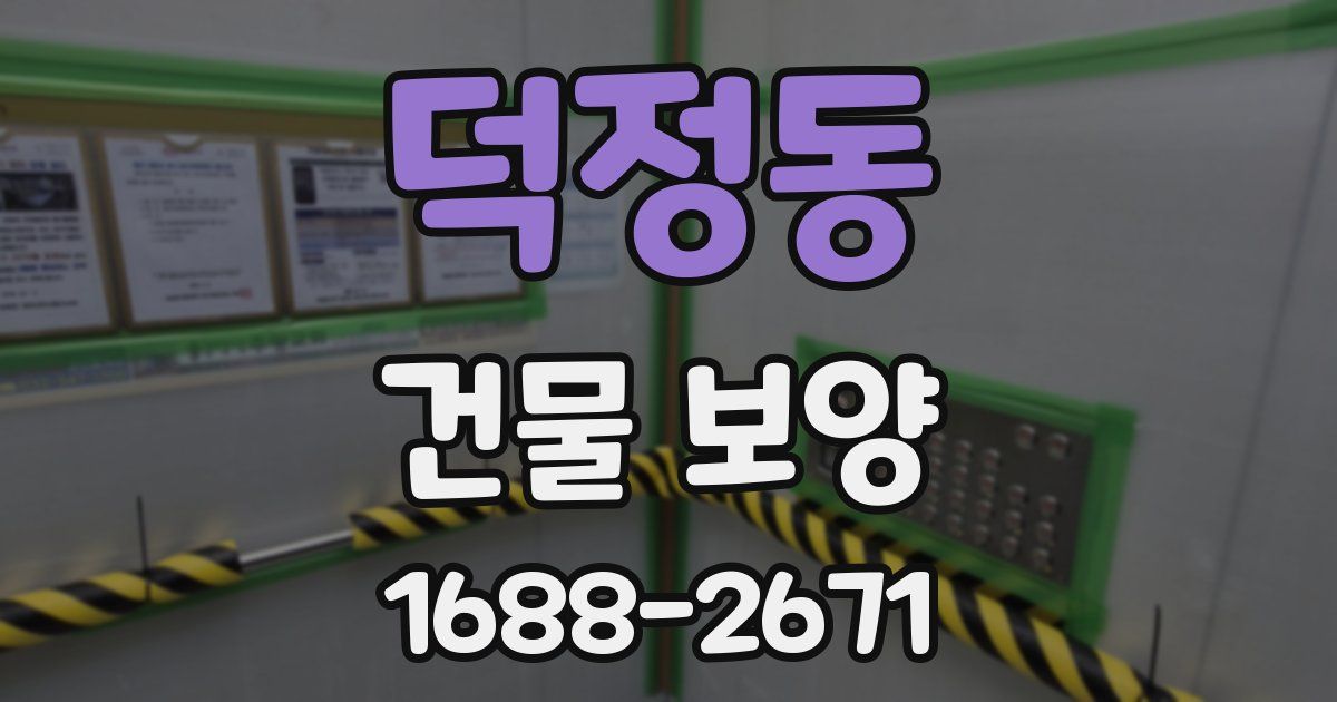 덕정동 건물 보양
