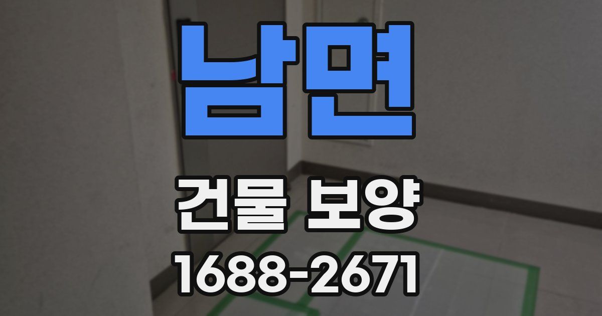 남면 건물 보양