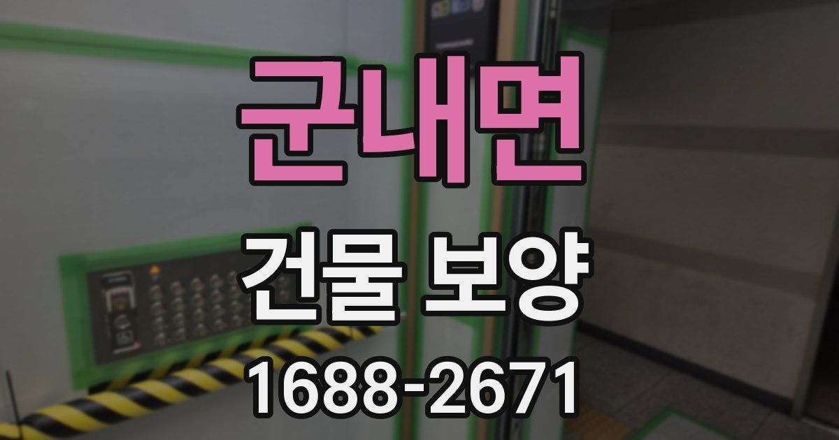 군내면 건물 보양