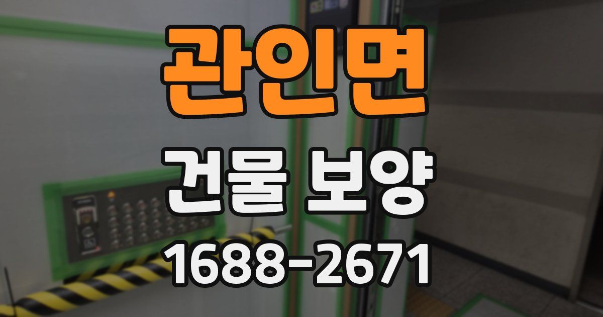 관인면 건물 보양