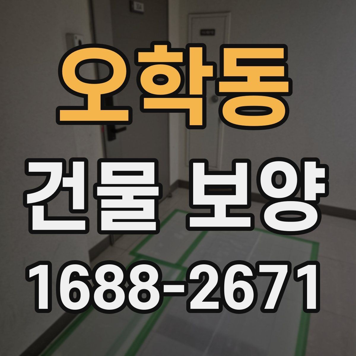 오학동 건물 보양 재료를 고를 때 비교할 기준