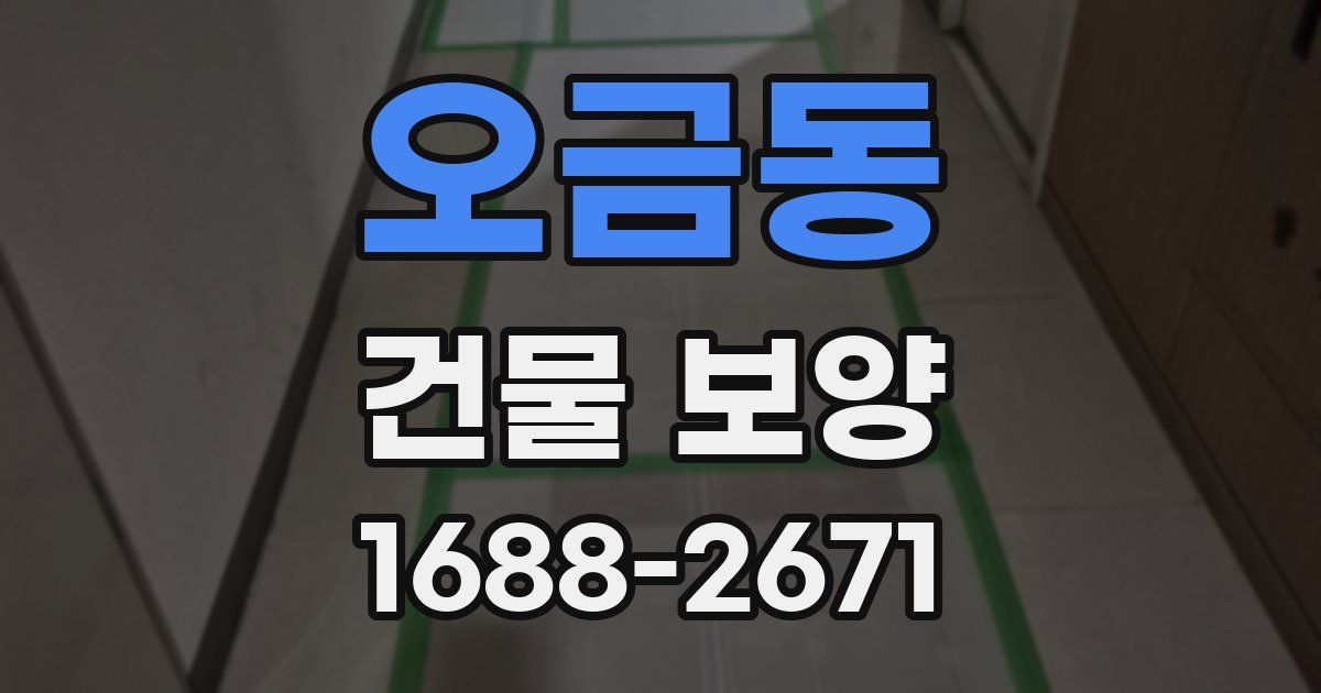오금동 건물 보양