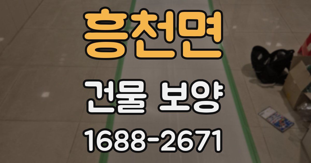 흥천면 건물 보양