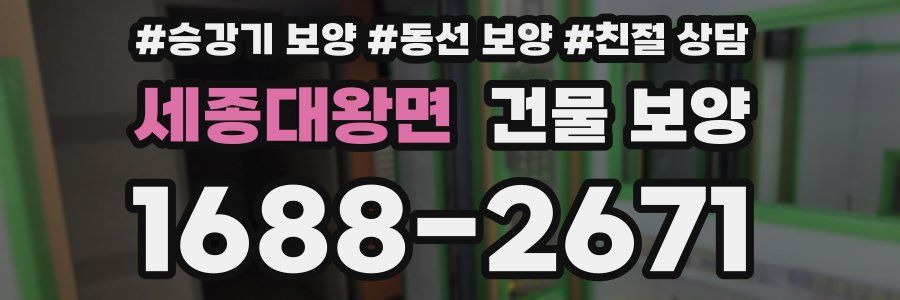 세종대왕면 건물 보양