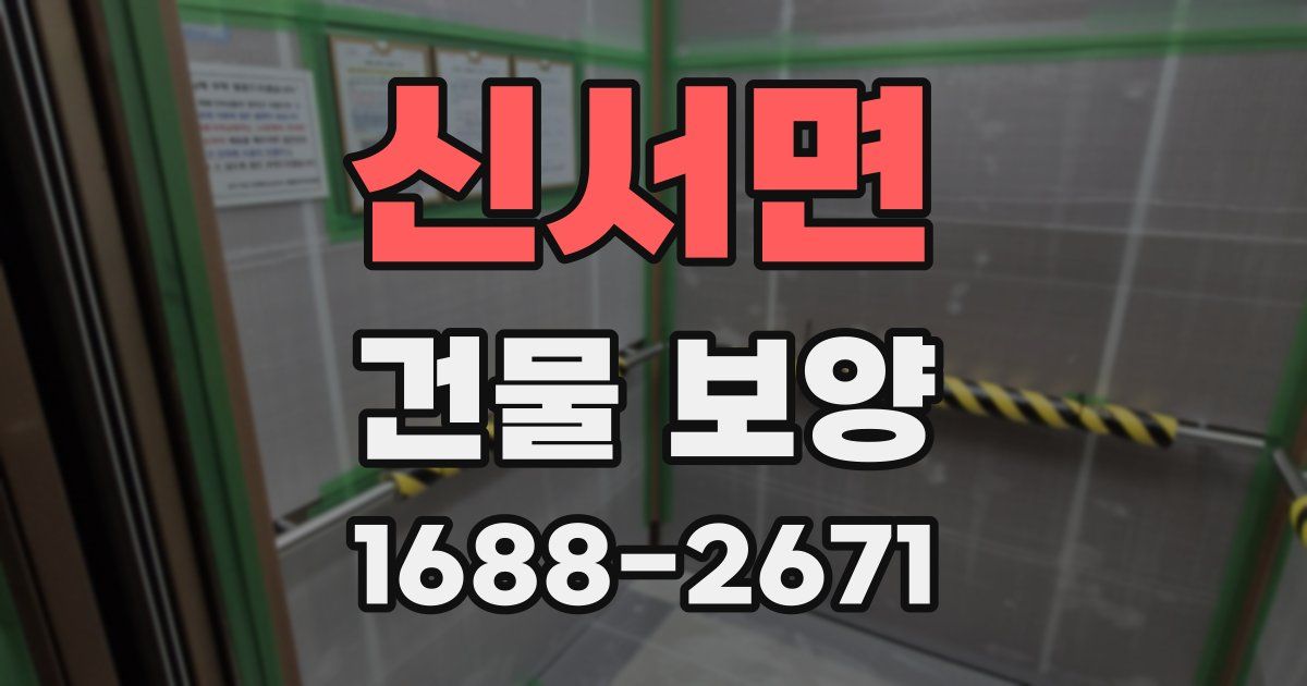신서면 건물 보양