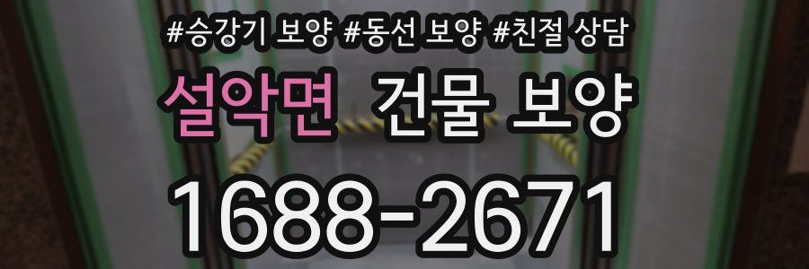 설악면 건물 보양
