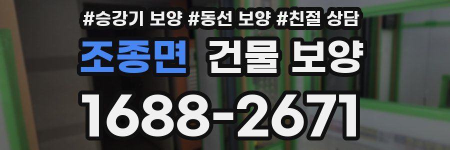 조종면 건물 보양