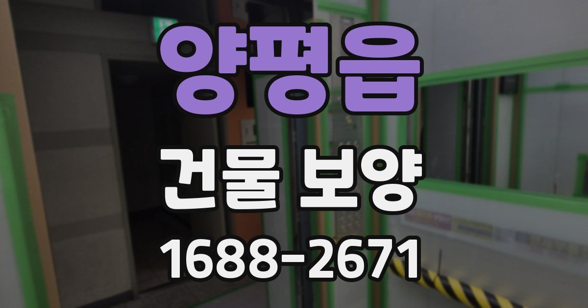 양평읍 건물 보양
