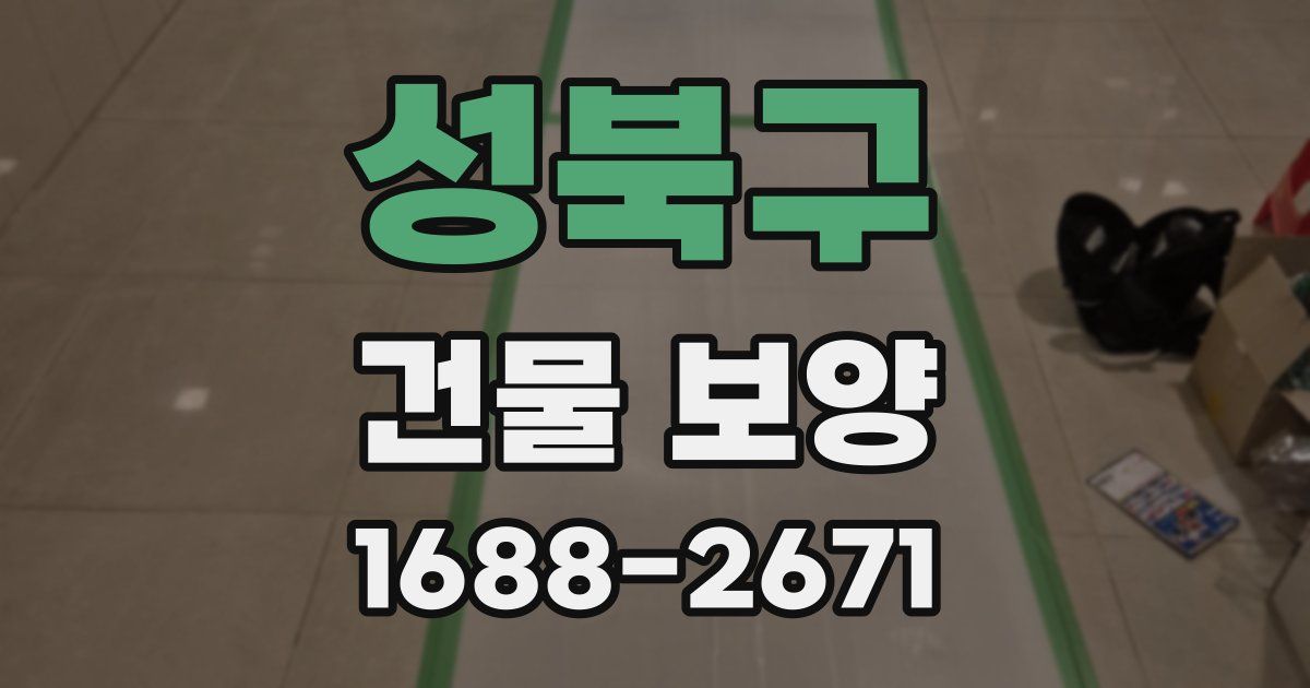 성북구 건물 보양
