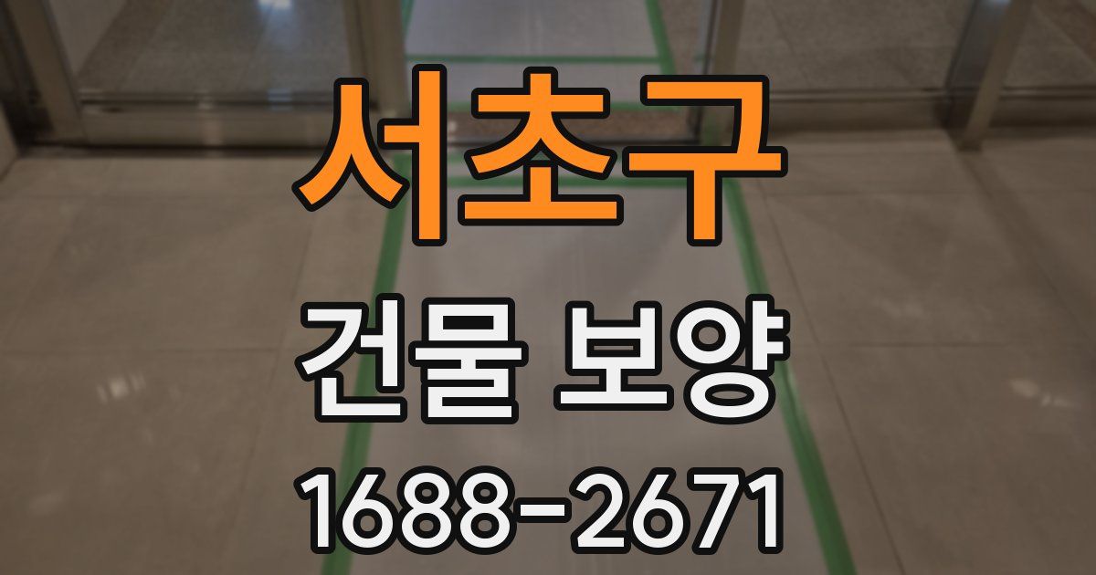 서초구 건물 보양