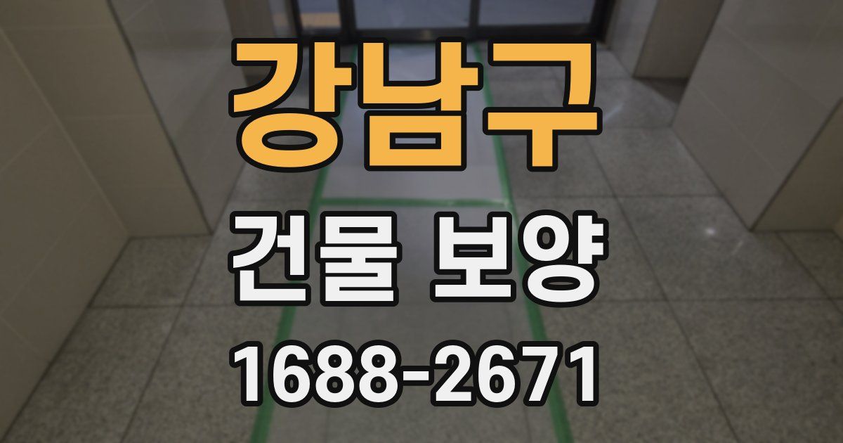 강남구 건물 보양