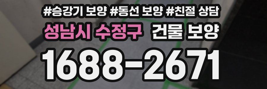 성남시 수정구 건물 보양