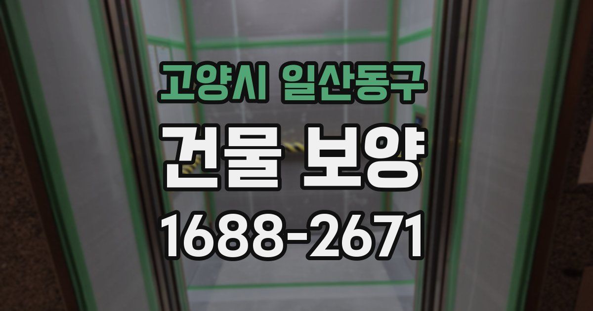 고양시 일산동구 건물 보양