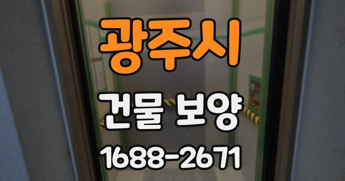 광주시 건물 보양