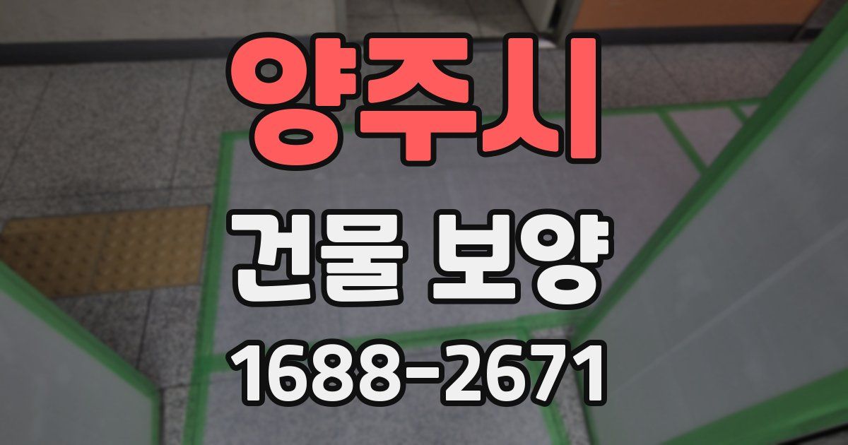 양주시 건물 보양