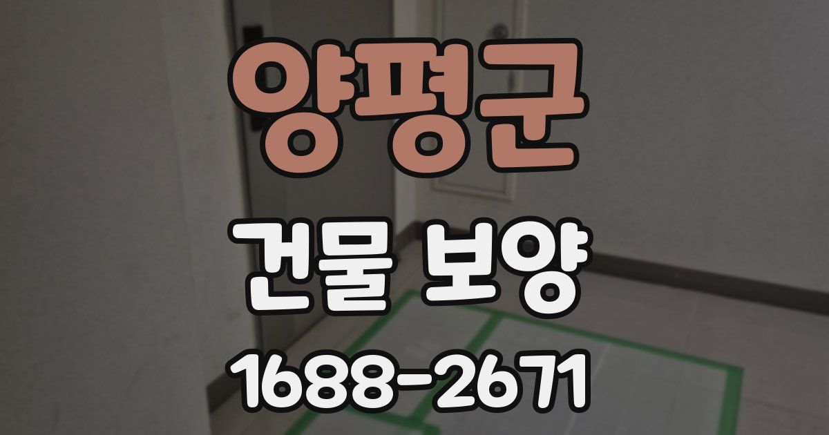 양평군 건물 보양