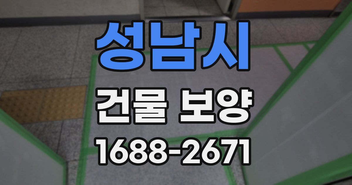 성남시 건물 보양