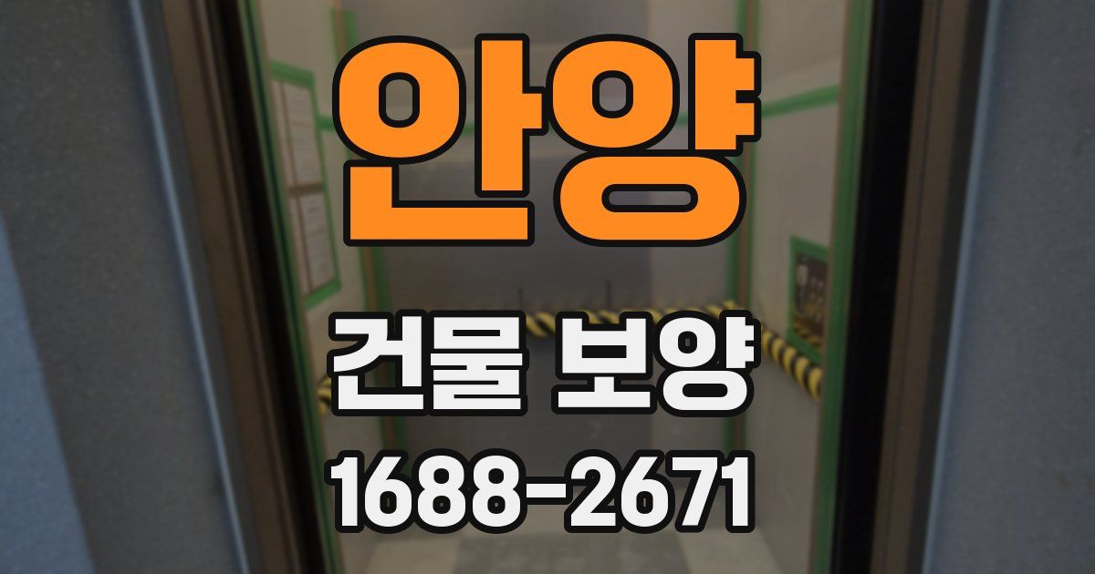 안양 건물 보양